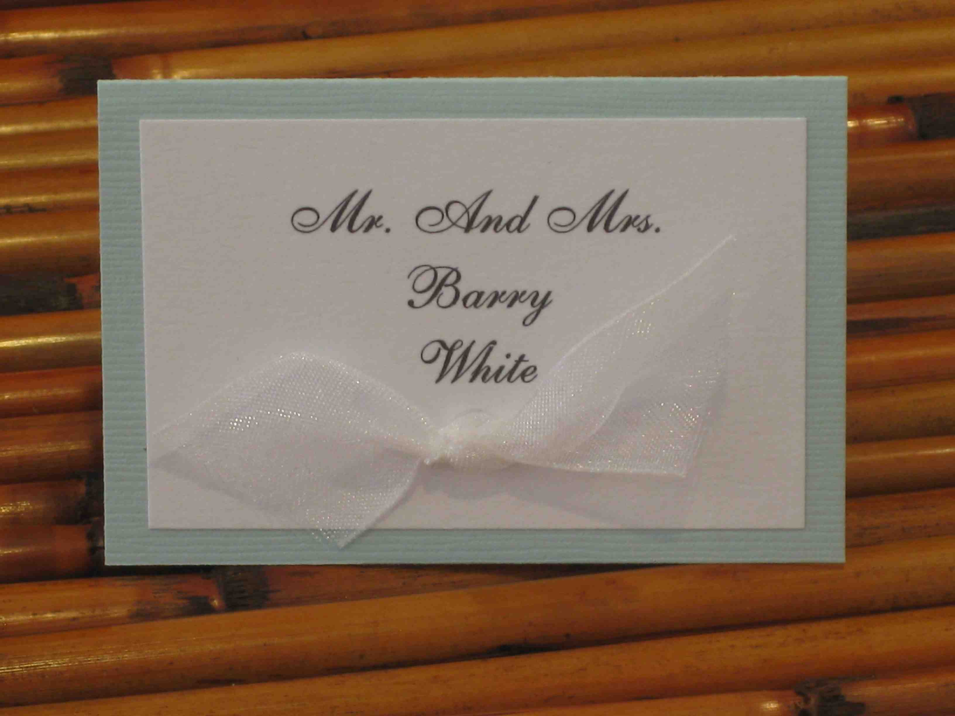 place card